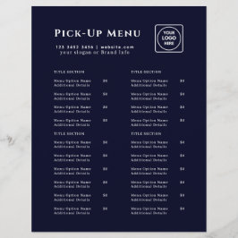 Navy Blue-Takeout-Logo | Restaurant Flyer