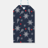 Navy Blue 💙 Tennis Weihnachten Geschenkanhänger (Rückseite)
