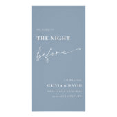 Navy Blue The Night Before Probe Dinner Unterschre Poster (Vorderseite)