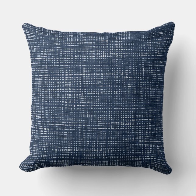 Navy Blue Throw Kissen (Vorderseite)