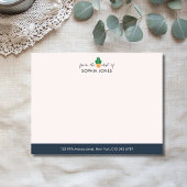 Navy Blue Timeless Cactus Stationery Note Card Einladung