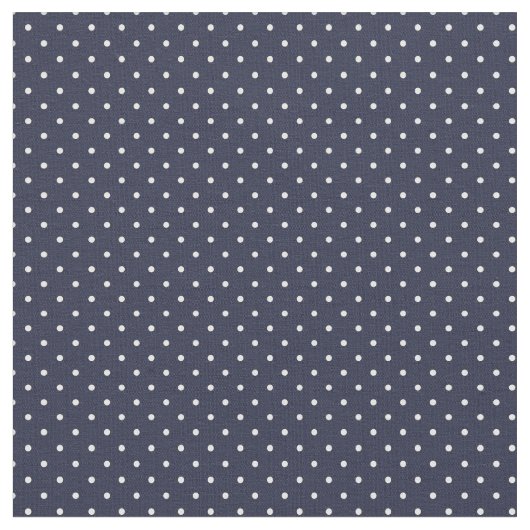 Navy Blue Tiny Dots Stoff (Nahaufnahme)