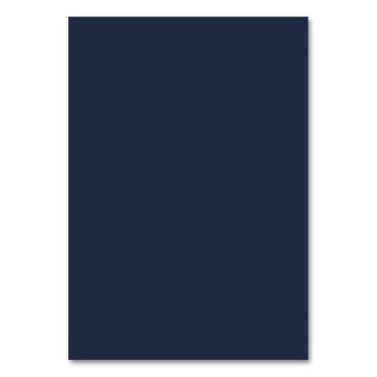 Navy Blue Tischnummer (Rückseite)