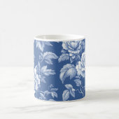Navy Blue Toile Kaffeetasse (Mittel)
