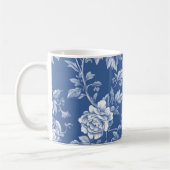 Navy Blue Toile  Kaffeetasse (Links)