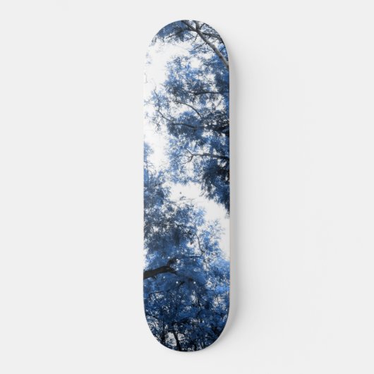 Navy Blue Trees Dream #1 #wall #art Skateboard (Vorderseite)