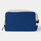 Navy Blue und Beige Dopp Kit Waschbeutel (Rückseite)