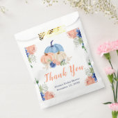 Navy Blue und Blush Floral Pumpkins Brautparty Geschenktütchen (Versiegelt)