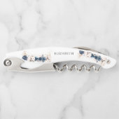 Navy Blue und Dusty Rose Brautparty Kellnermesser (Vorderseite)