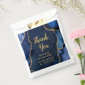 Navy Blue und Gold Agate Wedding Vielen Dank Geschenktütchen (Versiegelt)