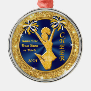 Navy Blue und Gold, Chefköche Weihnachtsgeschenke Ornament Aus Metall