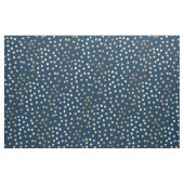 Navy Blue und Gold City Dots Stoff (Yard (91,4 cm))