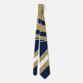 Navy Blue und Gold Krawatte (Rückseite)