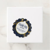 Navy Blue und Gold Marble Moderne Stilvolle Geburt Geschenkanhänger (Beispiel)