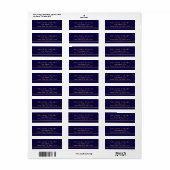 Navy Blue und Gold Moderne Elegant (Vorne)