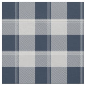 Navy Blue und Grau Lumberjack Kariert Stoff (Nahaufnahme)