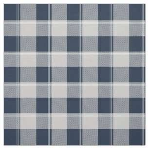 Navy Blue und Grau Lumberjack Kariert Stoff