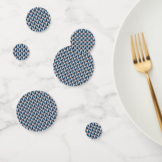 Navy Blue und Gray Geometric Konfetti (Gruppe)