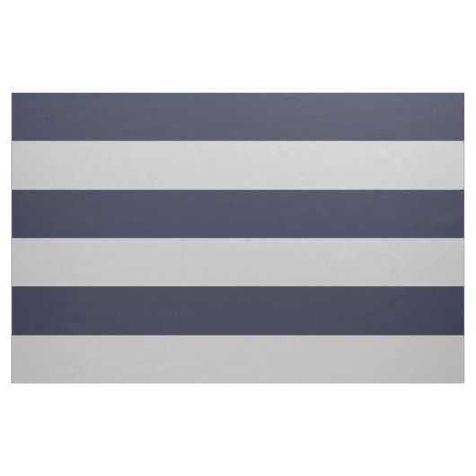 Navy Blue und Gray Wide Stripes groß Stoff (Yard (91,4 cm))
