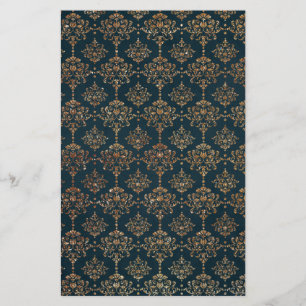 Navy Blue und Imitate Glitzer Gold