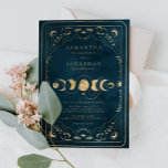 Navy Blue und Imitate Gold Elegant Celestiding Einladung<br><div class="desc">Navy Blue und Imitate Gold Elegant Celestiding Einladung</div>