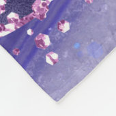 Navy Blue und Lila Glitzer Ocean Agate Fleecedecke (Ecke)
