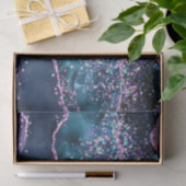 Navy Blue und Lila Glitzer Ocean Agate Seidenpapier (Geschenk)
