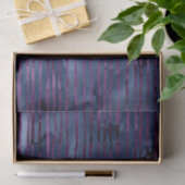 Navy Blue und Lila Striping Muster Seidenpapier (Geschenk)
