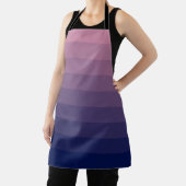 Navy Blue und Mauve Gradient Schürze (InSitu)
