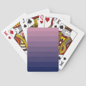 Navy Blue und Mauve Gradient Spielkarten (Rückseite)