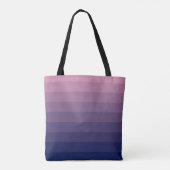 Navy Blue und Mauve Gradient Tasche (Rückseite)