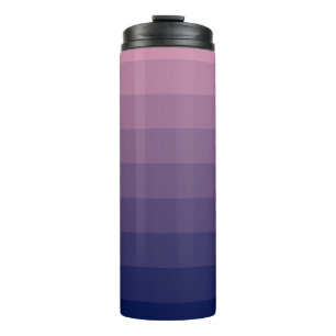 Navy Blue und Mauve Gradient Thermosbecher