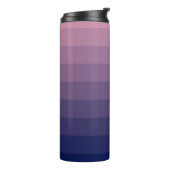 Navy Blue und Mauve Gradient Thermosbecher (Nach links gedreht)