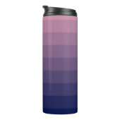 Navy Blue und Mauve Gradient Thermosbecher (Nach rechts gedreht)
