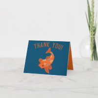 Navy Blue und Orange Koi Goldfish