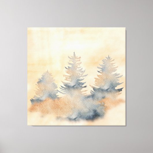 Navy Blue und Orange Outdoor Landschaft Leinwanddruck (Vorderseite)