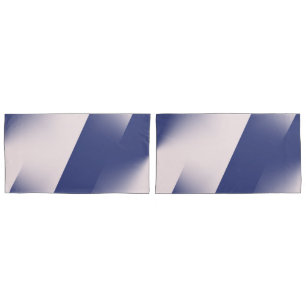 Navy Blue und Pink Diagonal Color Block Ombre Kissenbezug