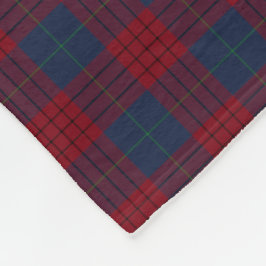 Navy Blue und Red Kariert Robinson Tartan Fleecedecke