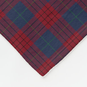 Navy Blue und Red Kariert Robinson Tartan Fleecedecke
