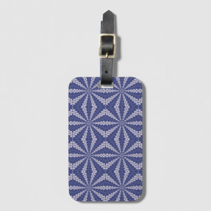 Navy Blue und Rosa Origami Fortune Teller Muster Gepäckanhänger