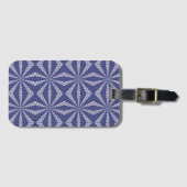 Navy Blue und Rosa Origami Fortune Teller Muster Gepäckanhänger (Vorderseite (Horizontal))