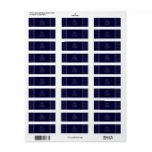 Navy Blue und Rose Gold Textured Polka Dot Muster (Vorne)