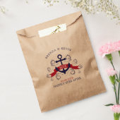 Navy-Blue- und Rot-Anker Geschenktütchen (Versiegelt)