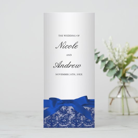 Navy Blue und Silver Lace Programm (Stehend Vorderseite)