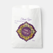 Navy Blue und Violet mit Gold-Mandalasen Geschenktütchen (Vorderseite)