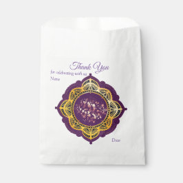 Navy Blue und Violet mit Gold-Mandalasen Geschenktütchen