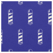 Navy Blue und White Barbershop Pole Pattern Stoff (Nahaufnahme)