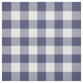 Navy Blue und White Gingham Pattern Stoff (Muster)