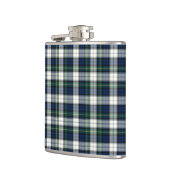 Navy Blue und White Gordon Clan Formkleid Kariert Flachmann (Links)