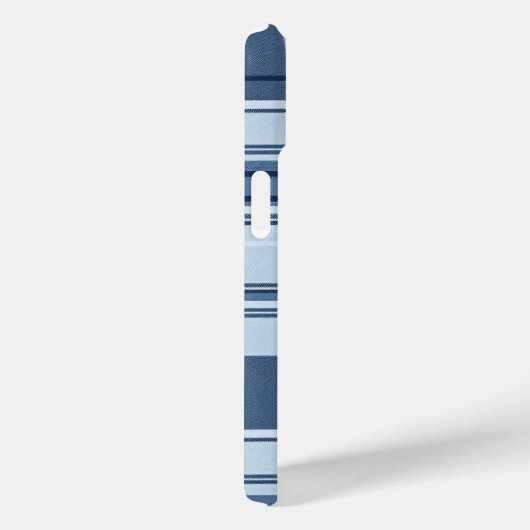 Navy Blue und White Kariert Pattern Case-Mate iPhone Hülle (Rückseite / Rechts)